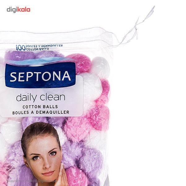 پنبه سپتونا مدل Cotton Balls بسته‌ 100 عددی -  - 2