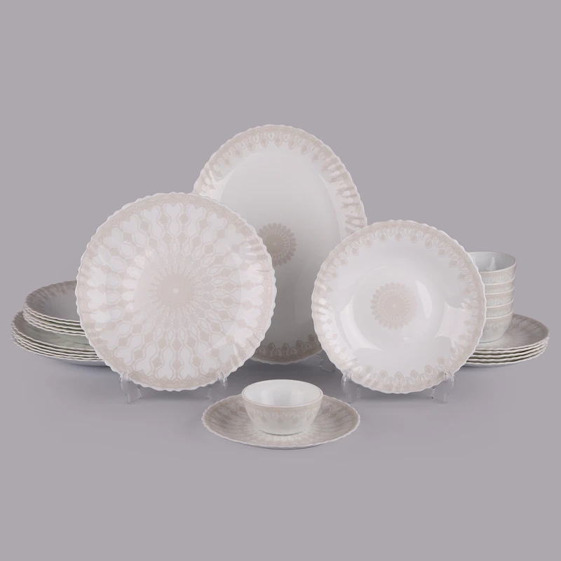 سرویس غذاخوری 25 پارچه 6 نفره دینو مدل دادلی