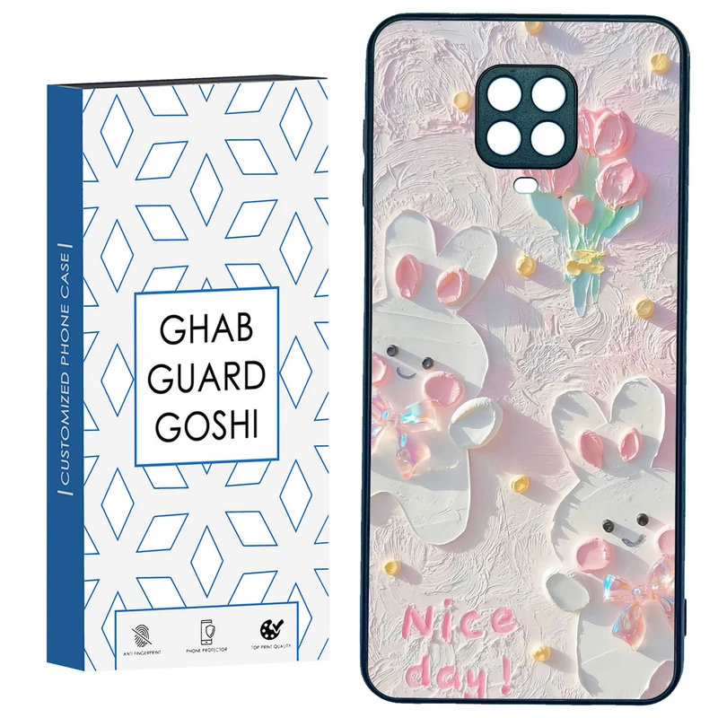 کاور قاب گارد گوشی طرح گل کد TPU-214 مناسب برای گوشی موبایل شیائومی Redmi Note 9 pro / Note 9s