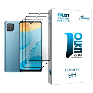 Cooling Olka Glass MIX003 Screen Protector For Oppo A15 Pack Of 3