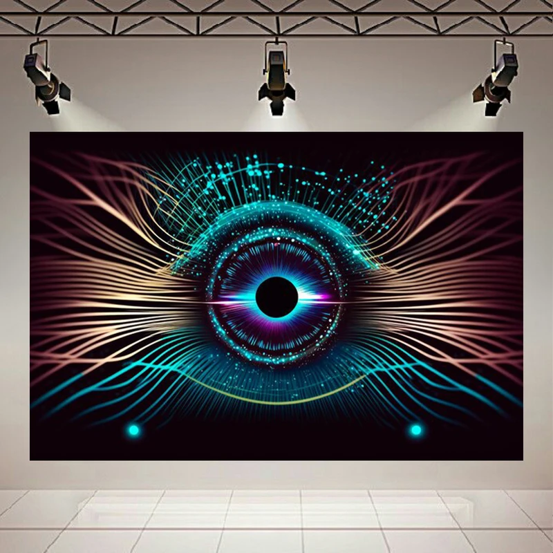 پوستر پارچه ای طرح مخمل چشم مدل سیاه چاله کد AR303659