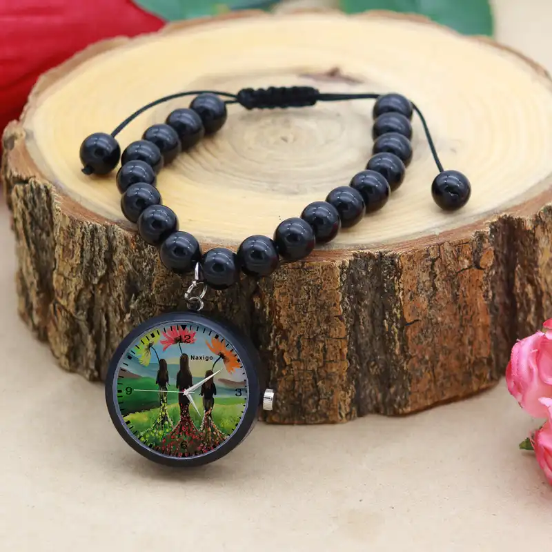 ساعت مچی عقربه ای ناکسیگو مدل گل کد BF12975