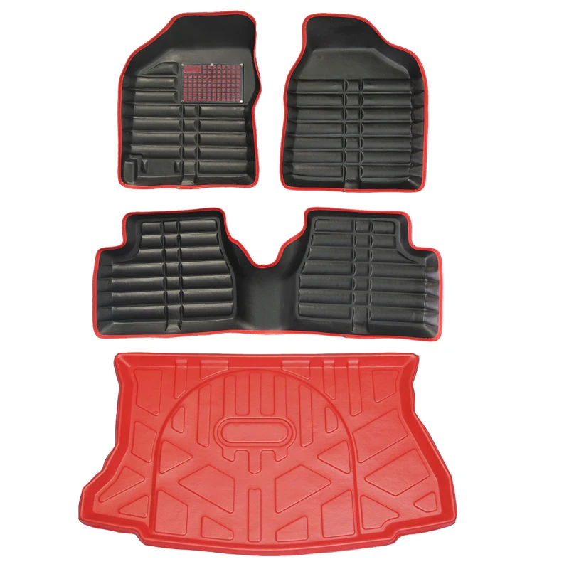 کفپوش سه بعدی خودرو مدل LS مناسب برای کوئیک به همراه کفپوش صندوق