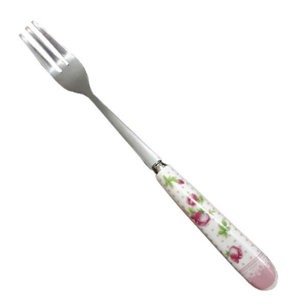 چنگال زیتون خوری طرح گل مدل 500