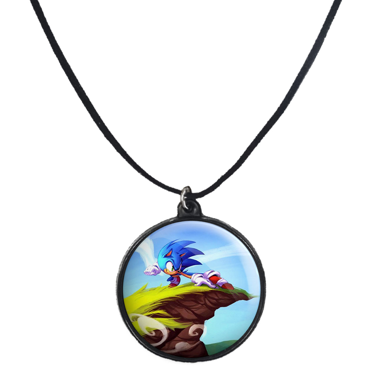 گردنبند پرمانه طرح سونیک کد pmb.14985 مدل دو طرفه