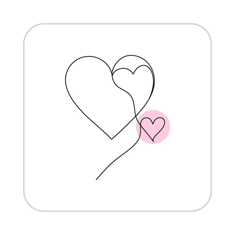 زیر لیوانی کاکتی طرح عاشقانه مدل mp36912