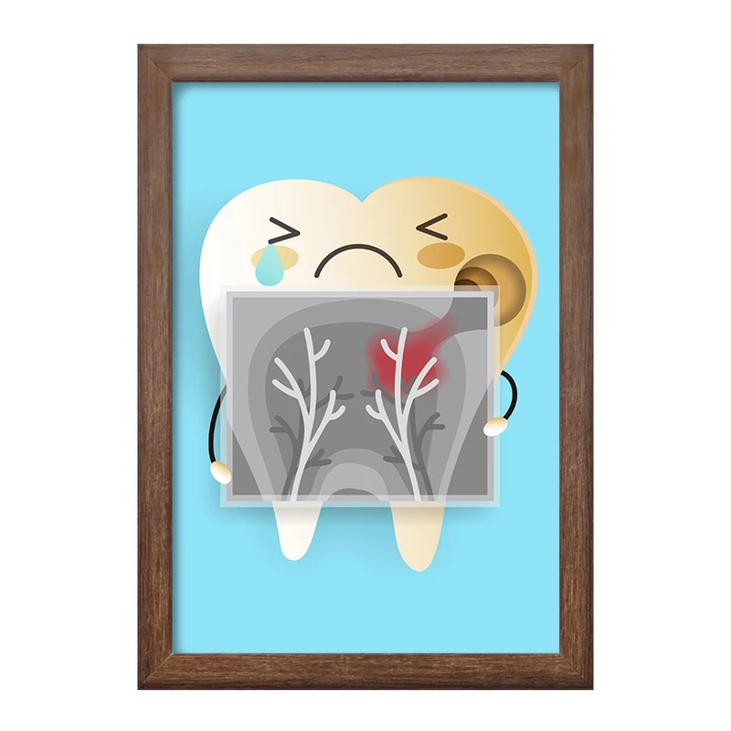 تابلو خندالو طرح دندان و دندان پزشکی کودکانه کد 36706