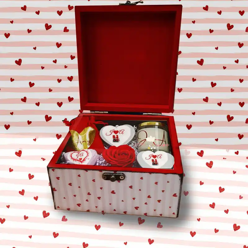 جعبه هدیه مدل روز عشق