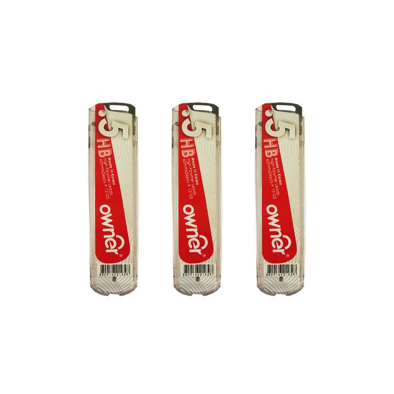 نوک مداد نوکی 0.5 میلی متری اونر مدل High Polymer بسته 3 عددی