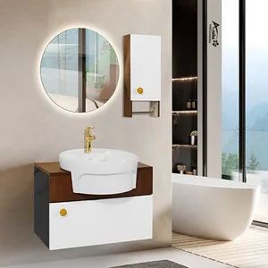 ست کابینت روشویی آزالیا مدل M20C به همراه آینه بک لایت و باکس