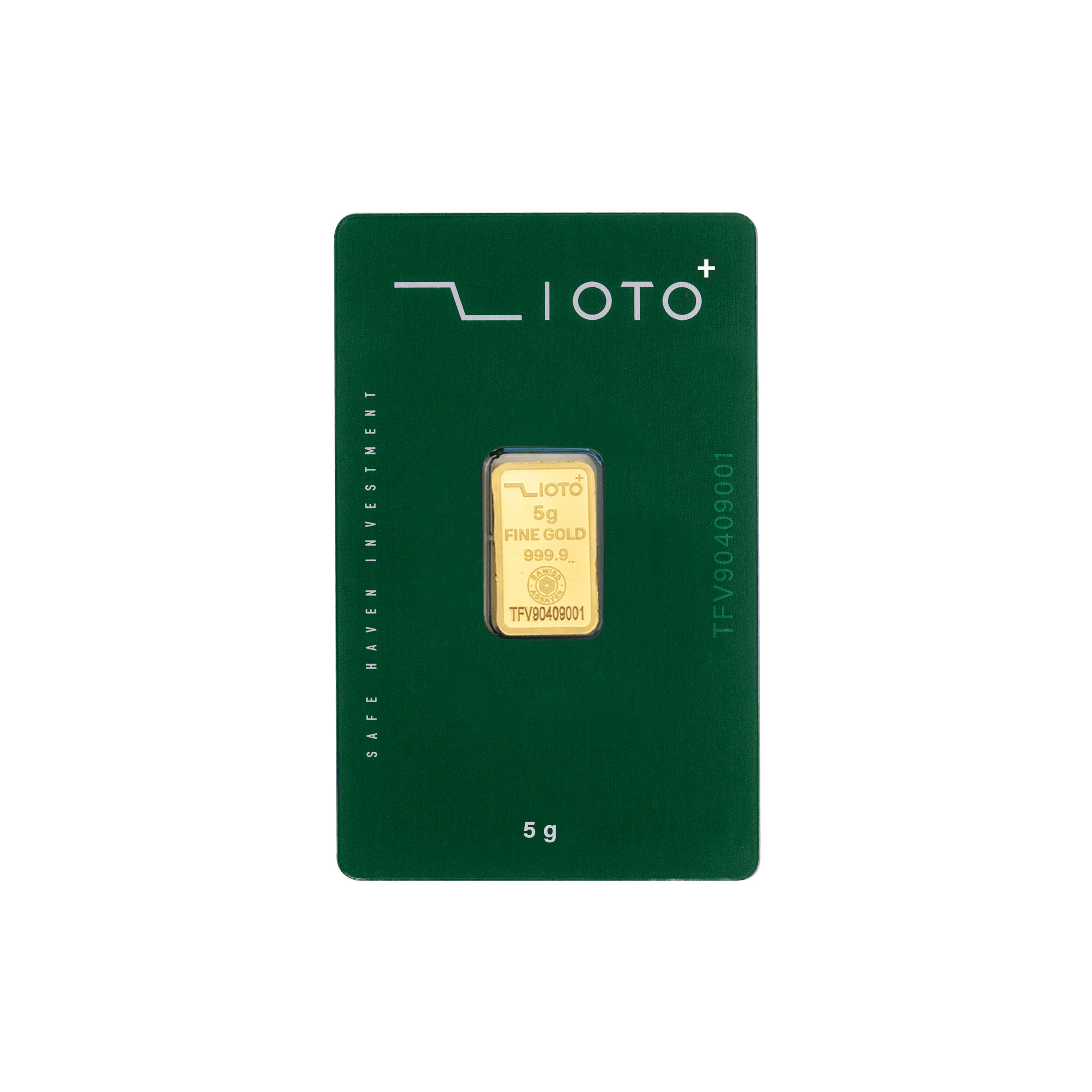 شمش طلا 999.9 عیار زیوتو مدل TFV-5