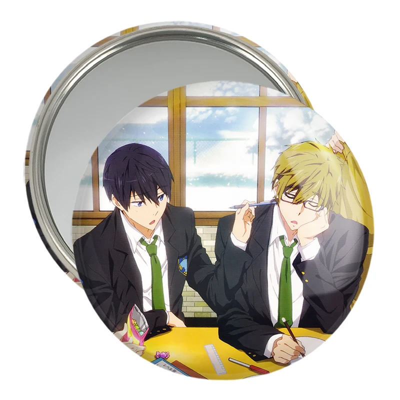 آینه جیبی خندالو مدل ماکوتو و هاروکا انیمه فری تیل Fairy Tail  کد 15609