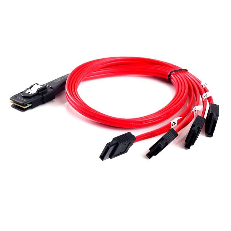 کابل تبدیل Mini SAS SFF-8087 به چهار SATA اسمارطور مدل SM75