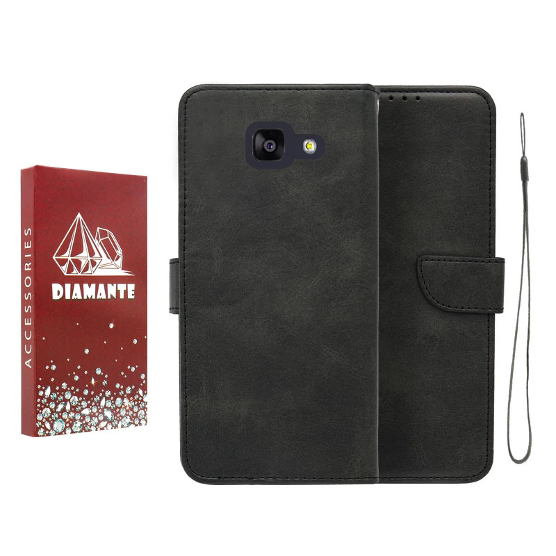 کیف کلاسوری دیامانته مدل Scusa Rd مناسب برای گوشی موبایل سامسونگ Galaxy A710 / A7 2016 به همراه بند آویز
