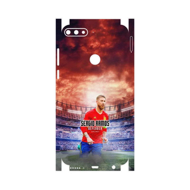 برچسب پوششی ماهوت مدل Sergio Ramos-FullSkin مناسب برای گوشی موبایل هوآوی Y7 Prime 2018