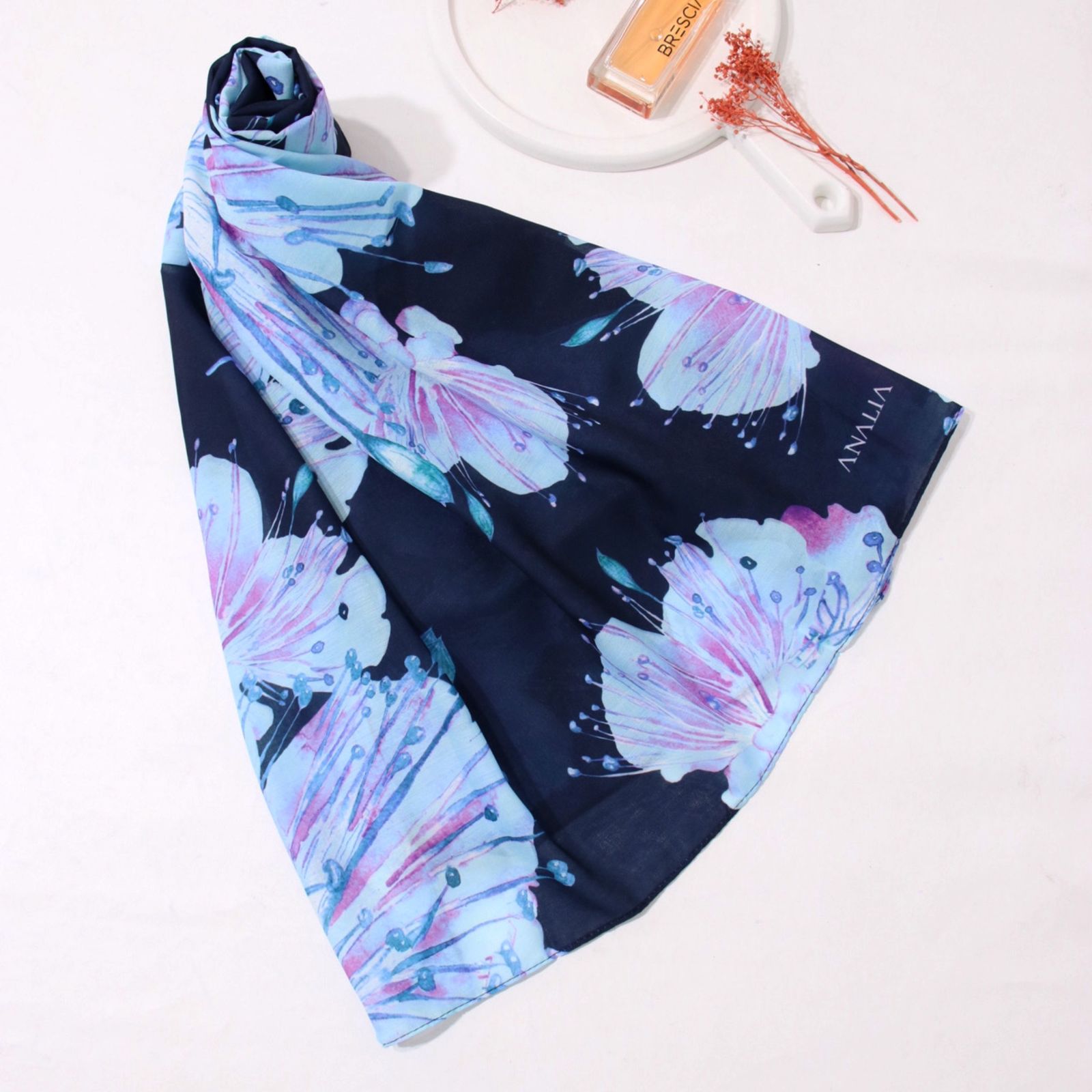 شال زنانه مدل نخی خنک گلدن کد ana-3052 -  - 6