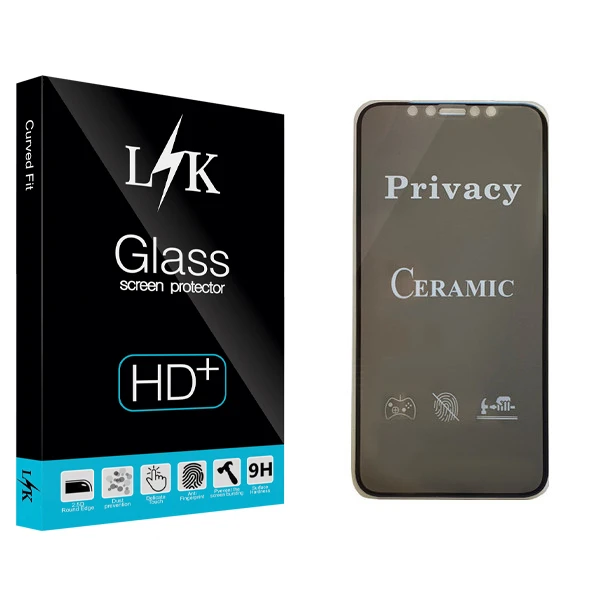 محافظ صفحه نمایش سرامیکی ال کی مدل Hard glass مناسب برای گوشی موبایل اپل iPhone XR
