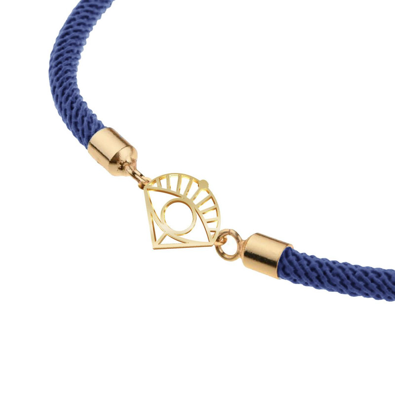 دستبند طلا 18 عیار زنانه مدوپد مدل چشم کد D13-10338