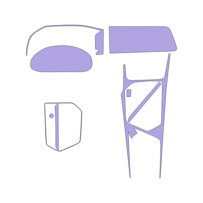 برچسب محافظ مانیتور و کیلومترشمار اس ان بلو مدل X33CA2025 مناسب برای x33 کراس اتوماتیک مجموعه 5 عددی