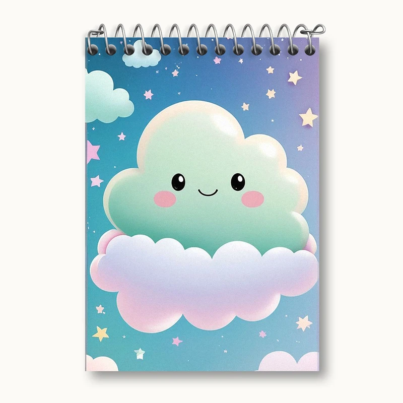 دفتر یادداشت 50 برگ خندالو طرح ابر کیوت کد N1720