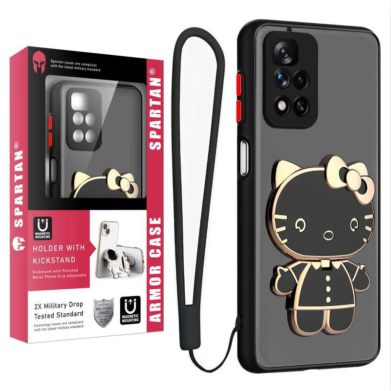 کاور اسپارتان مدل MBC Kitty مناسب برای گوشی موبایل شیائومی Redmi 10 / Redmi 10 Prime به همراه بند