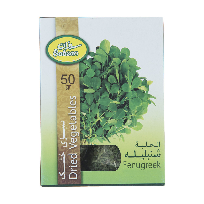 سبزی شنبلیله خشک سبزان مقدار 50 گرم