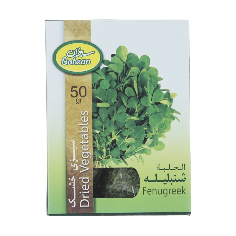 سبزی شنبلیله خشک سبزان مقدار 50 گرم