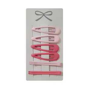 سنجاق مو دخترانه مدل روکش دار مجموعه 8 عددی