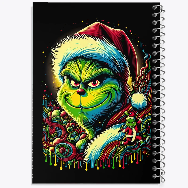 دفتر لیست خرید 50 برگ خندالو طرح گرینچ (Grinch) کد F8087