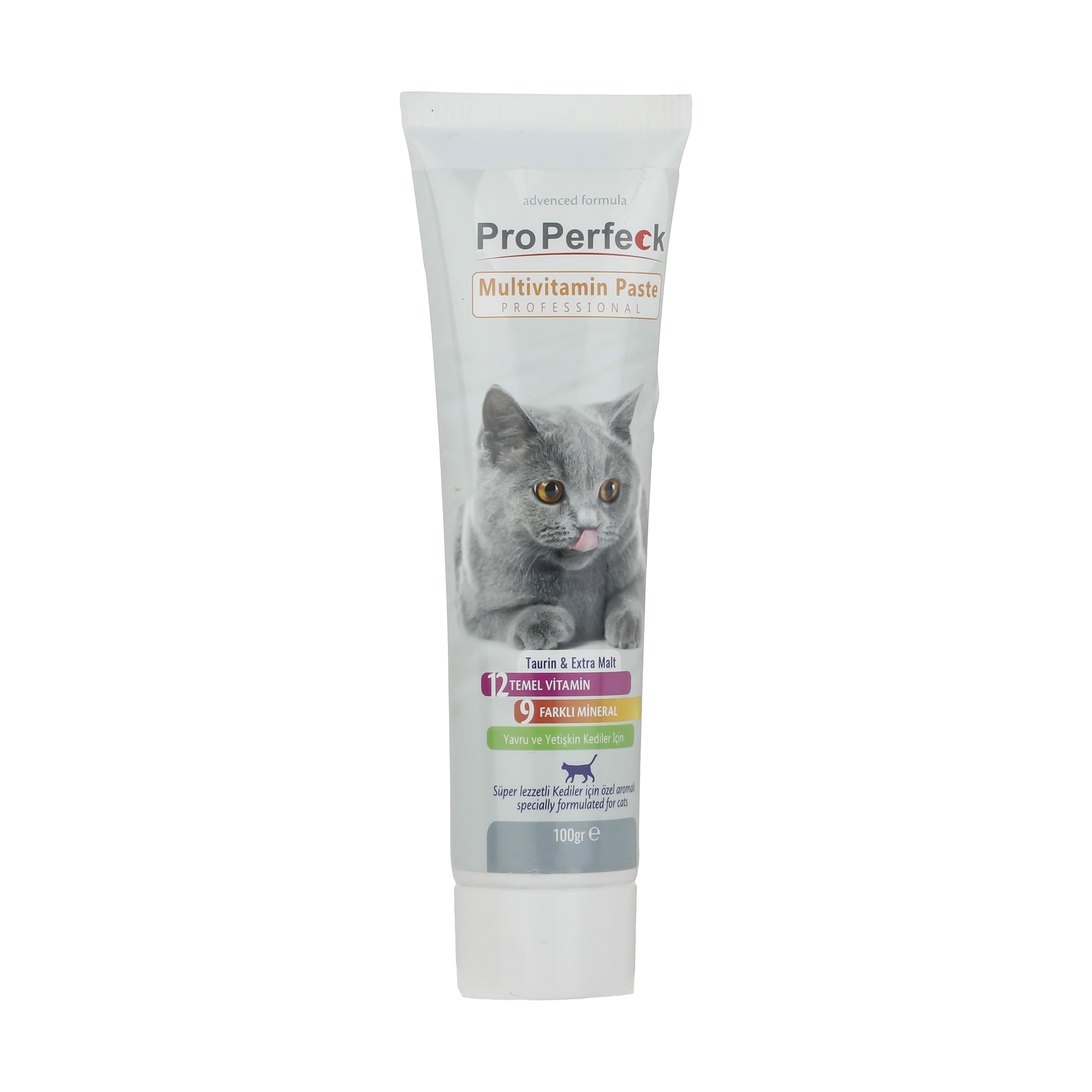 خمیر مولتی ویتامین گربه پروپرفک وزن 100 گرم