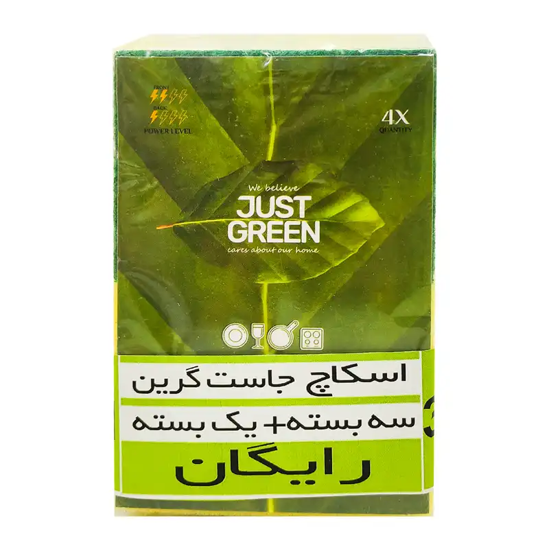 اسکاچ جاست گرین مدل JUS_MOR04 بسته 4 عددی