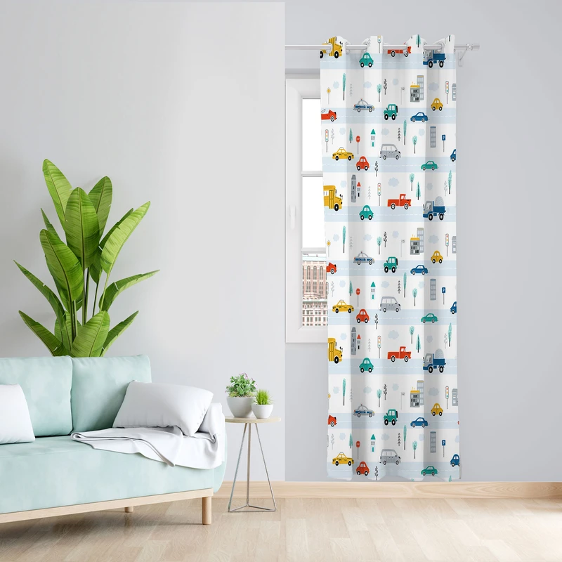  پرده مدل هازان پانچی کد 4874  سایز 140x200 سانتی متر