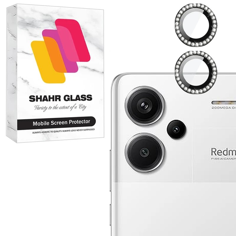 محافظ لنز دوربین شیشه‌ای شهر گلس مدل NRIS20 مناسب برای گوشی موبایل شیائومی Redmi Note 13 Pro Plus 5G