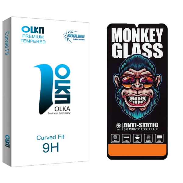 محافظ صفحه نمایش کولینگ مدل MonkeyG Olka مناسب برای گوشی موبایل شیائومی Redmi Note 8 2021