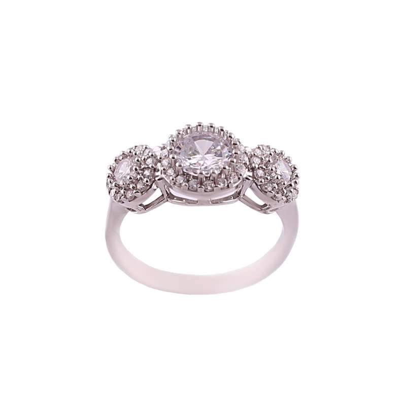 انگشتر نقره زنانه کد FR0031