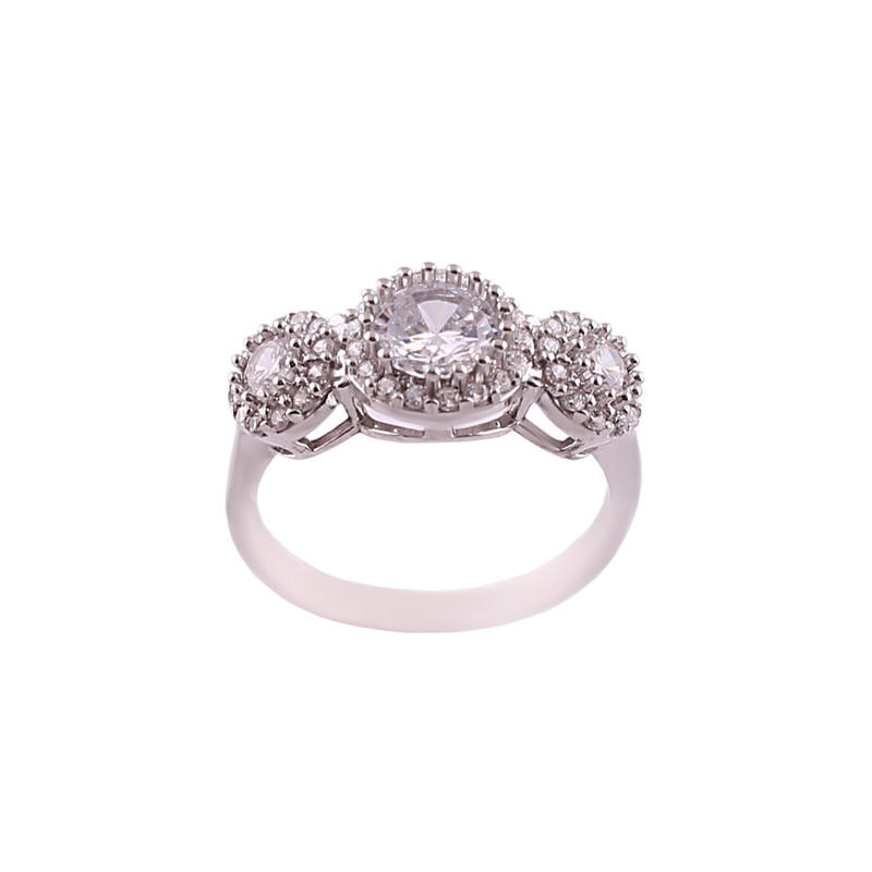 انگشتر نقره زنانه کد FR0031