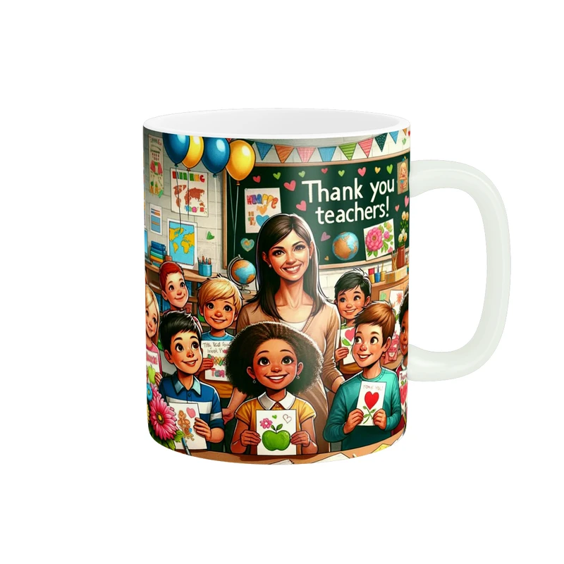 ماگ پادآفرین مدل مناسبتی طرح روز معلم مبارک کد p8925