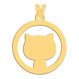 آویز گردنبند طلا 18 عیار زنانه فرشته مدل گربه  WNL-000448