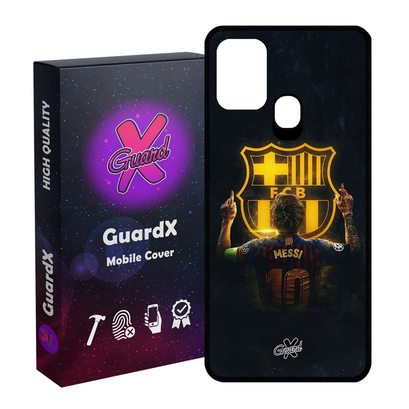 کاور گارد ایکس طرح Messi مدل Glass10196 مناسب برای گوشی موبایل سامسونگ Galaxy M31 / M31 Prime / F41