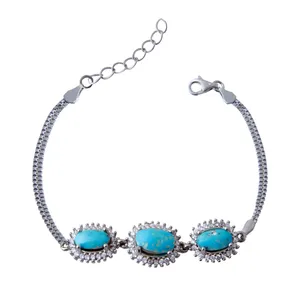     دستبند نقره زنانه بازرگانی میلادی کد DP_135