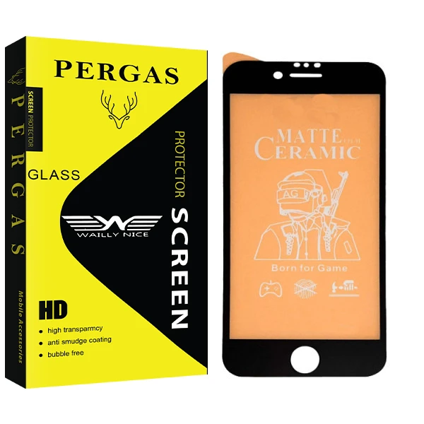 محافظ صفحه نمایش مات وایلی نایس مدل Pergas Glass مناسب برای گوشی موبایل اپل Iphone 6/ 7/ 8