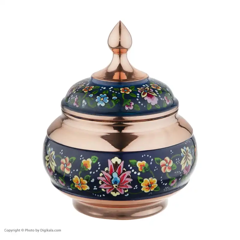 قندان مسی طرح شاه عباسی مدل نقاشی پرداز کد TM54