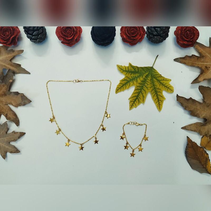 گردنبند مدل ستاره کد HN1605