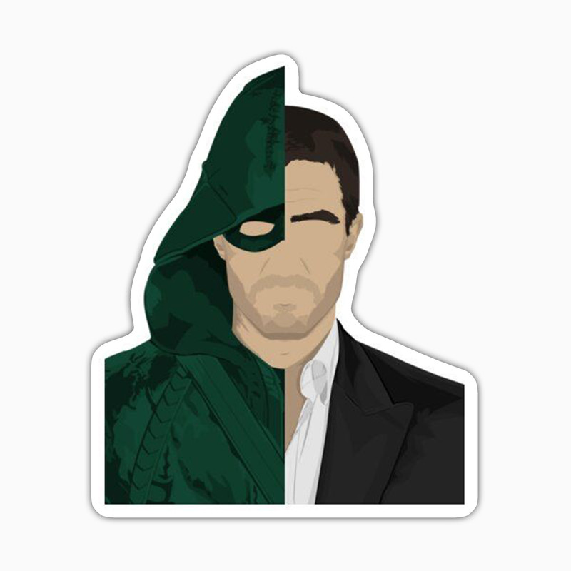 استیکر لپ تاپ و موبایل بووم طرح سریال Green Arrow کد LB13