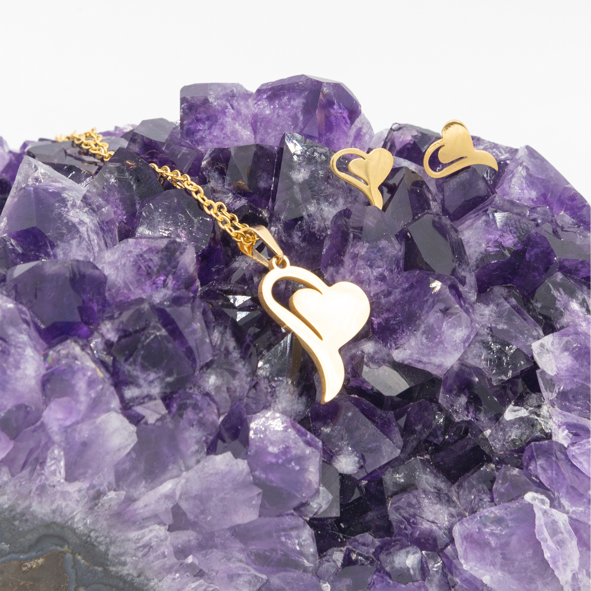 نیم ست زنانه بهارگالری مدل قلب کد 209068