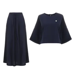 ست نیم تنه و دامن زنانه بنیس مدل لیزا رنگ سورمه ای