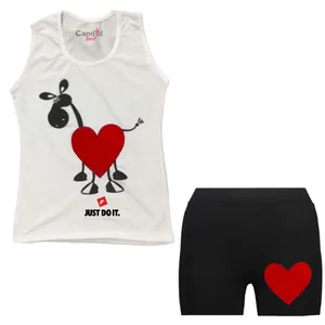 ست تاپ و شلوارک دخترانه کاندید اسپرت مدل 65