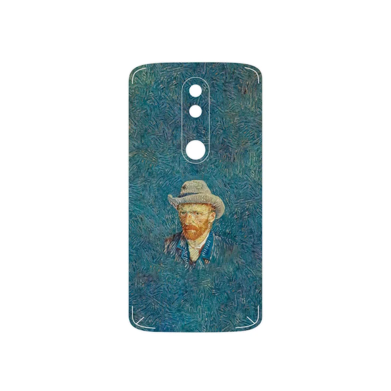 برچسب پوششی ماهوت مدل Self portrait with a gray felt hat مناسب برای گوشی موبایل موتورولا Moto X Force