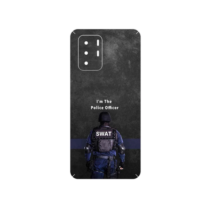 برچسب پوششی ماهوت مدل Police Officer مناسب برای گوشی موبایل شیائومی Redmi Note 10 Pro (China)