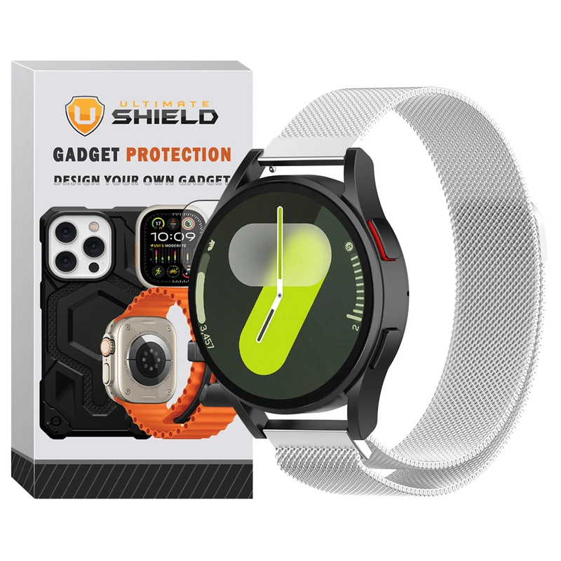 بند آلتیمیت شیلد مدل Milanese UL مناسب برای ساعت هوشمند سامسونگ Galaxy Watch FE